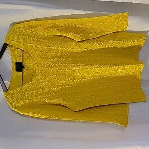 A yellow light long sleeve tunic top, size L